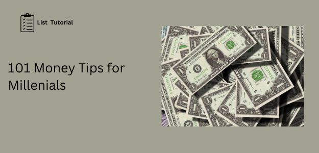 101 Money Tips For Millennials